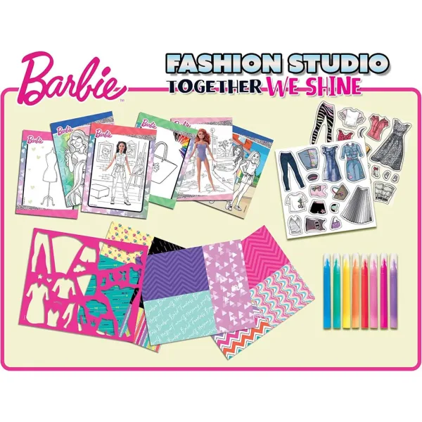 Barbie Together We Shine zestaw do kolorowania i przebierania - Lisciani zdjęcie 2