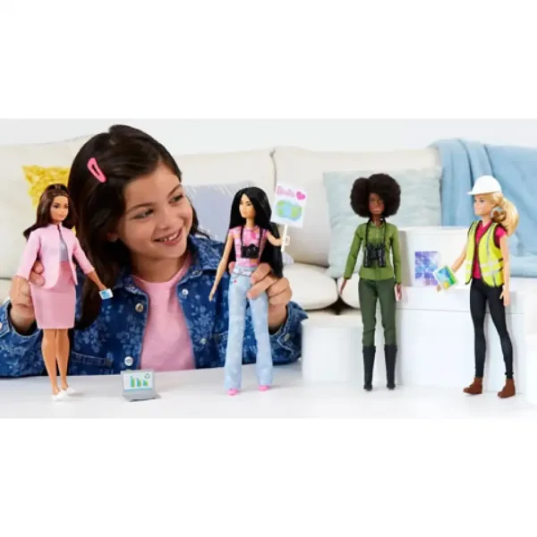 Barbie: Zestaw 4 lalek kariera Razem dla Ziemi – Mattel zdjęcie 4