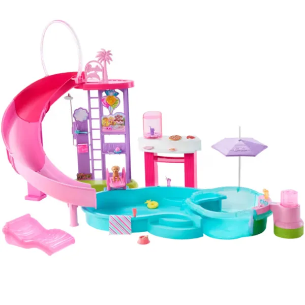 Barbie: Zestaw do zabawy „Basenowy Party” – Mattel zdjęcie 2