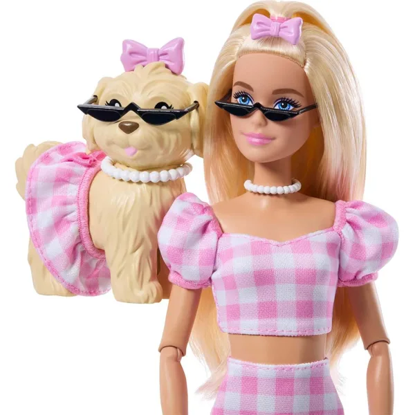 Barbie: Zestaw do zabawy Duet Modowy ze Zwierzaczkiem w kolorze różowym - Mattel zdjęcie 3