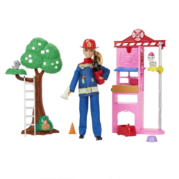 Barbie: Zestaw zabawkowy remiza strażacka - Mattel zdjęcie 7