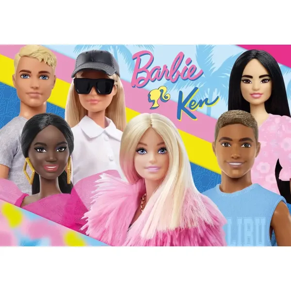 Barbie i przyjaciele 2x60-elementowa maxi podłogowa układanka 50x35 cm - Lisciani zdjęcie 2