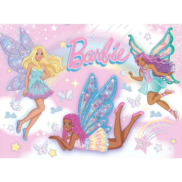 Barbie magiczne przyjaciółki 48-elementowe Eco mini puzzle 35x25 cm - Lisciani zdjęcie 2
