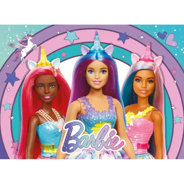 Barbie magiczny jednorożec puzzle 48 elementów 35x25 cm - Lisciani zdjęcie 2