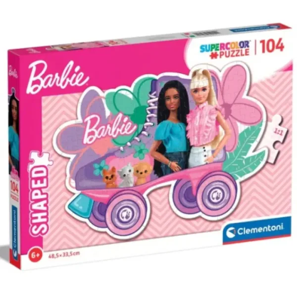 Barbie w rolkach Supercolor puzzle 104 elementów - Clementoni zdjęcie 1