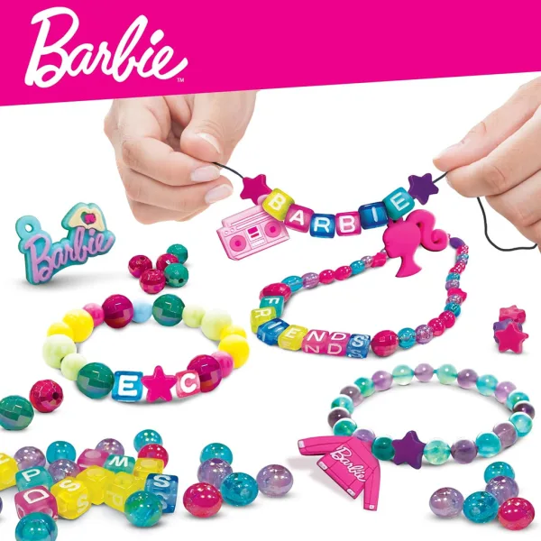 Barbie zestaw do tworzenia biżuterii z koralikami w torebce – Lisciani zdjęcie 3