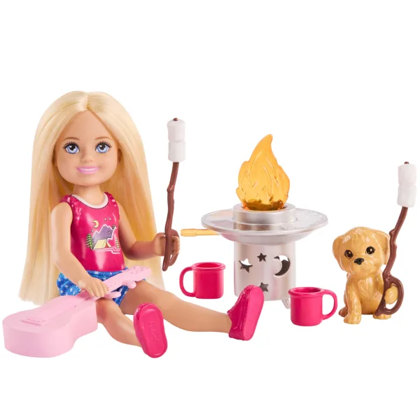 Barbie: zestaw do zabawy „Grill Party” z lalką Chelsea - Mattel zdjęcie 3