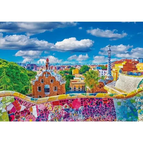 Barcelona - Park Güell 1000-elementowe puzzle - Clementoni zdjęcie 2