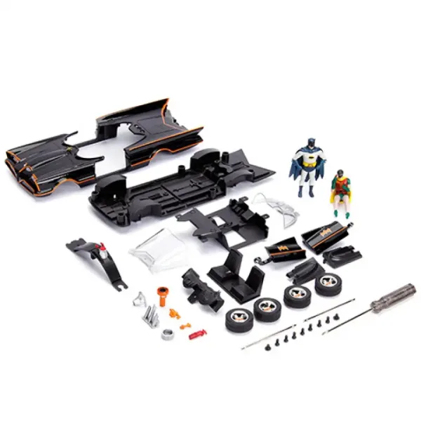 Batman: Klasyczny Animowany TV Batmobile, metalowy składany samochód 1/24 - Simba Toys zdjęcie 2