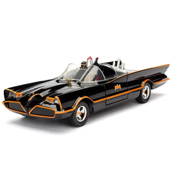 Batman: Klasyczny Animowany TV Batmobile, metalowy składany samochód 1/24 - Simba Toys zdjęcie 4