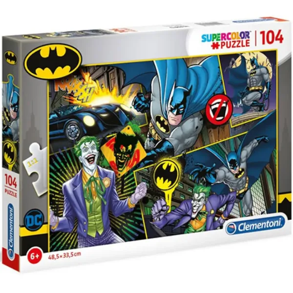 Batman Supercolor puzzle 104-elementowy - Clementoni zdjęcie 1
