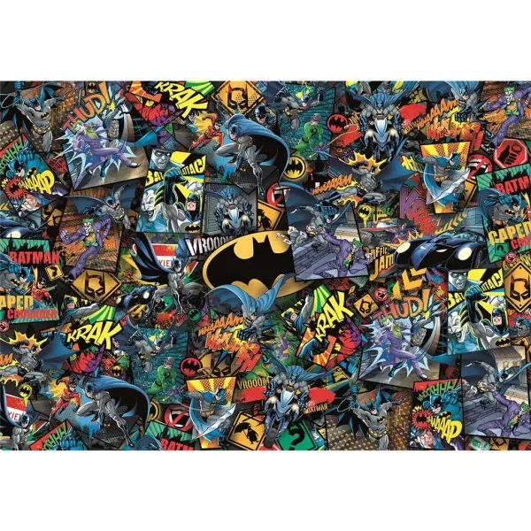 Batman niemożliwa układanka 1000 elementów 70x50 cm - Clementoni zdjęcie 2