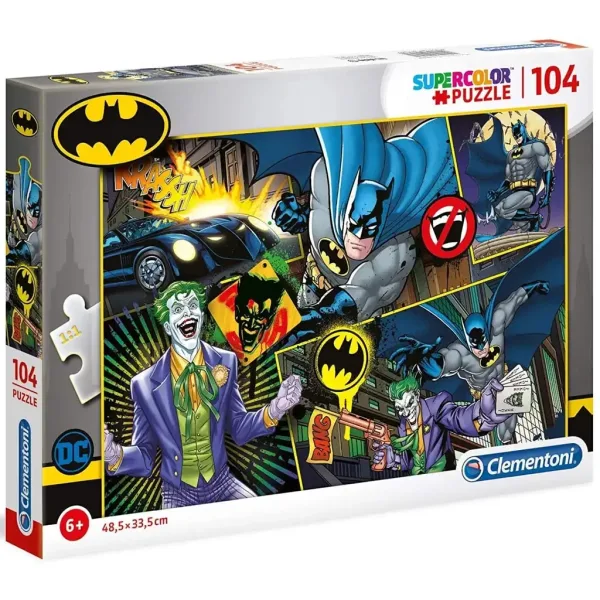 Batman vs. Joker 104-elementowa supercolor układanka - Clementoni zdjęcie 1