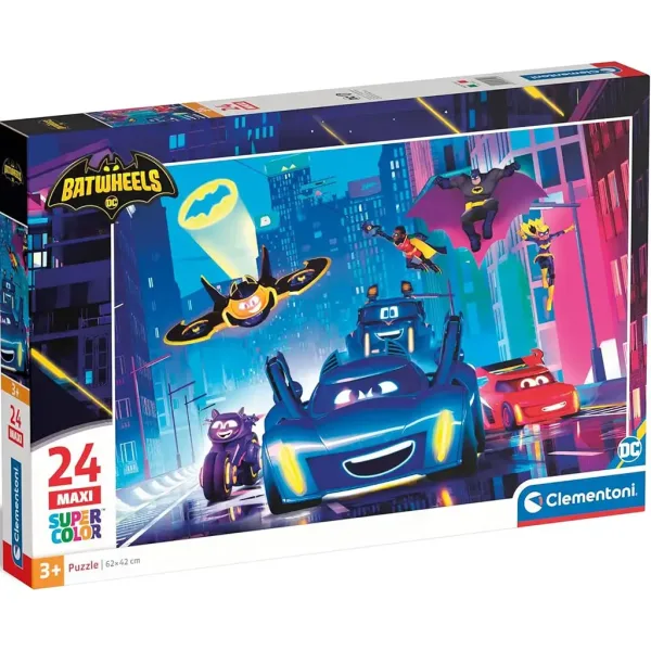 Batwheels 24-elementowa maxi supercolor układanka - Clementoni zdjęcie 1