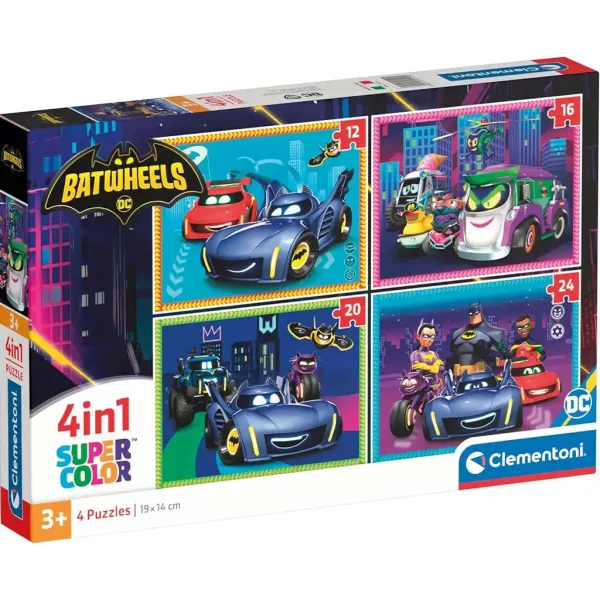 Batwheels 4 w 1 Supercolor puzzle - Clementoni zdjęcie 1