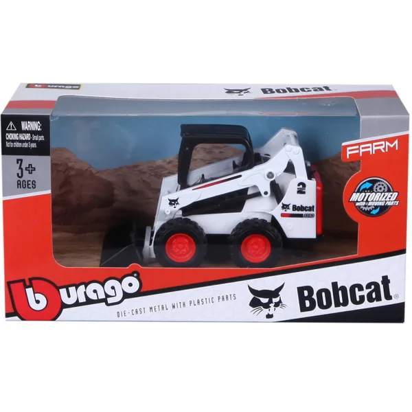 Bburago: Bobcat z koparką - 10 cm zdjęcie 2