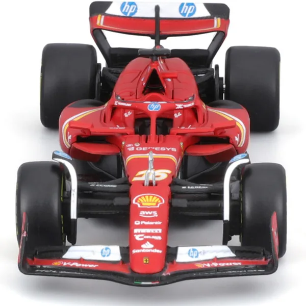 Bburago: Ferrari SF24 F1 samochód wyścigowy metalowy model samochodu 1/43 zdjęcie 3