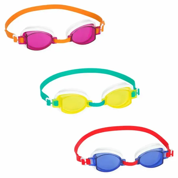 Bestway: Aqua Burst Essential™ okulary pływackie od 7 lat, różne kolory 1 sztuka zdjęcie 1