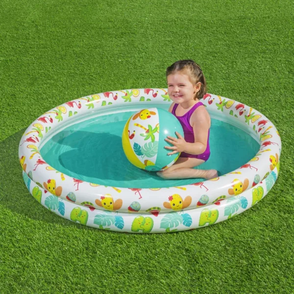 Bestway: Beachtastic nadmuchiwany brodzik zestaw 3 w 1 Ø 122 x 20 cm zdjęcie 2