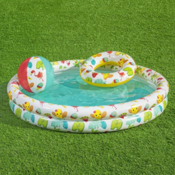Bestway: Beachtastic nadmuchiwany brodzik zestaw 3 w 1 Ø 122 x 20 cm zdjęcie 3