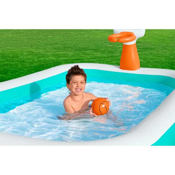 Bestway: Dunk N Splash™ basen z tablicą do koszykówki 251x168x102cm zdjęcie 3