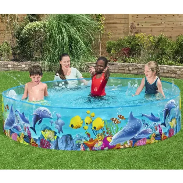 Bestway: Fill N Fun™ Odyssey basenik z sztywnymi ściankami w morskim wzorze Ø 244 x 46 cm zdjęcie 2
