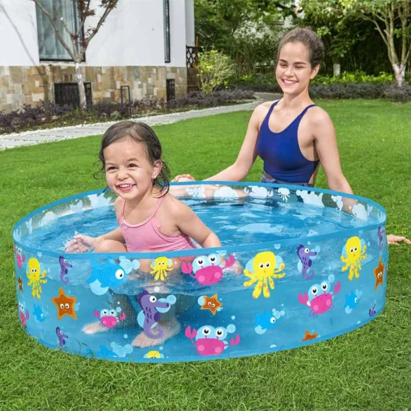 Bestway: Fill N Fun Morski Basen Dziecięcy z Motywem Zwierząt Morskich, Ø 122 x 25 cm zdjęcie 3
