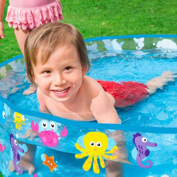 Bestway: Fill N Fun Morski Basen Dziecięcy z Motywem Zwierząt Morskich, Ø 122 x 25 cm zdjęcie 4