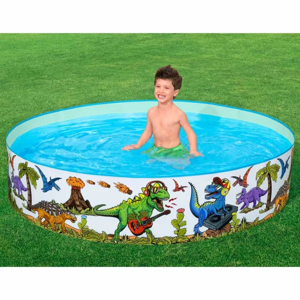 Bestway: Fill n Fun™ basenik z dinozaurami, sztywny, Ø 183 x 38 cm zdjęcie 4
