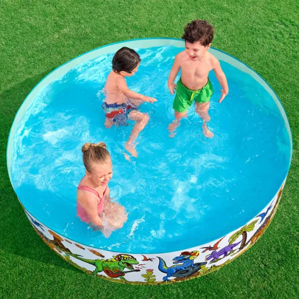 Bestway: Fill n Fun™ basenik z dinozaurami, sztywny, Ø 183 x 38 cm zdjęcie 5