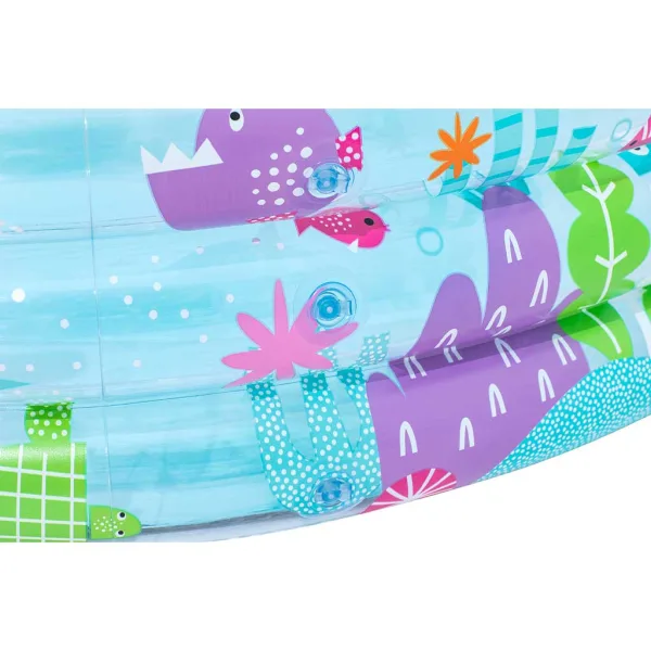 Bestway: przezroczysty dmuchany basen z motywem wodnego świata, 183 x 33 cm zdjęcie 2