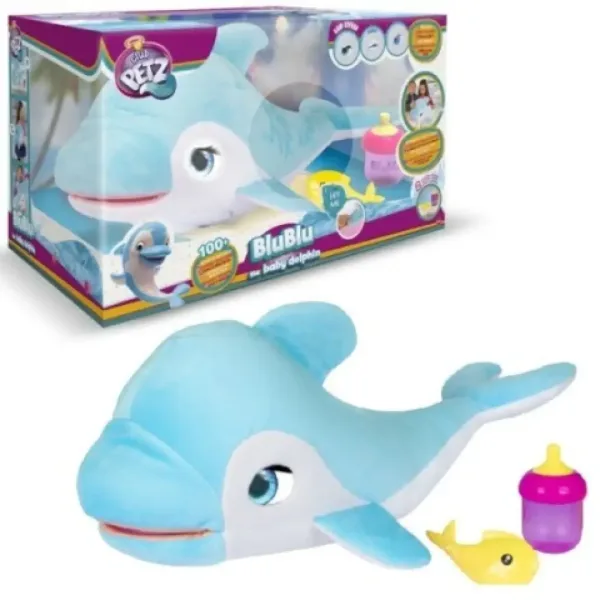 BluBlu interaktywny pluszowy delfin dla dzieci zdjęcie 4