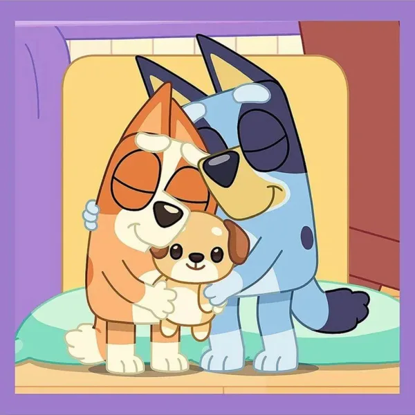 Bluey 3 w 1 puzzle 20-36-50 elementów - Trefl zdjęcie 2