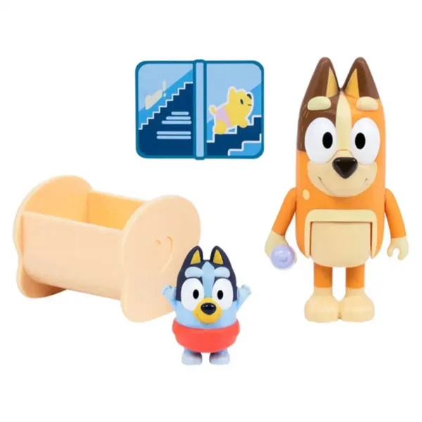 Bluey: Zestaw figurek podwójnych - Baby Bluey i Chilli zdjęcie 2