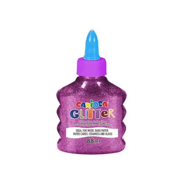 Błyszczący płynny klej w kolorze magenta spark, 88 ml - Carioca
