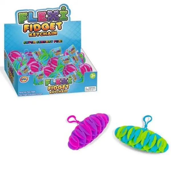 Brelok Flexi Fidget w dwóch kolorach, 1 szt. zdjęcie 1