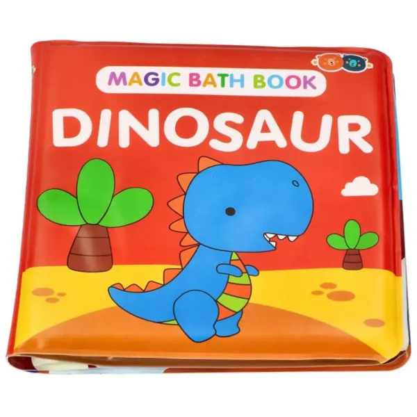 Buddy&Barney Książeczka do kąpieli: Zmieniająca kolory książeczka kąpielowa z dinozaurami zdjęcie 1