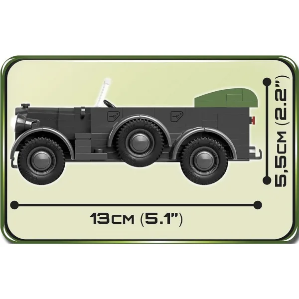 COBI: 1937 Horch 901 kfz.15 wojskowy pojazd do budowania (2405) zdjęcie 3