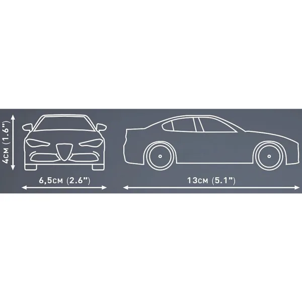 COBI: Alfa Romeo Giulia Quadrifoglio zielony zestaw klocków konstrukcyjnych (24605) zdjęcie 3