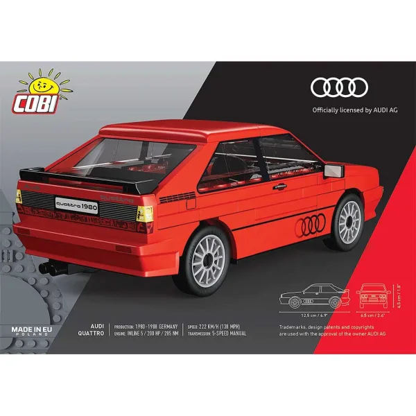 COBI: Audi Quattro 1980 samochodowy zestaw konstrukcyjny (24664) zdjęcie 2