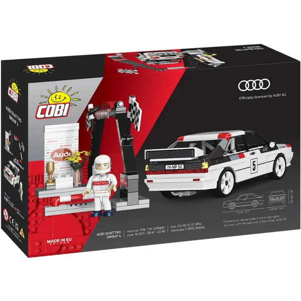 COBI: Audi Quattro Group 4 — zestaw konstrukcyjny samochodu (24666) zdjęcie 5