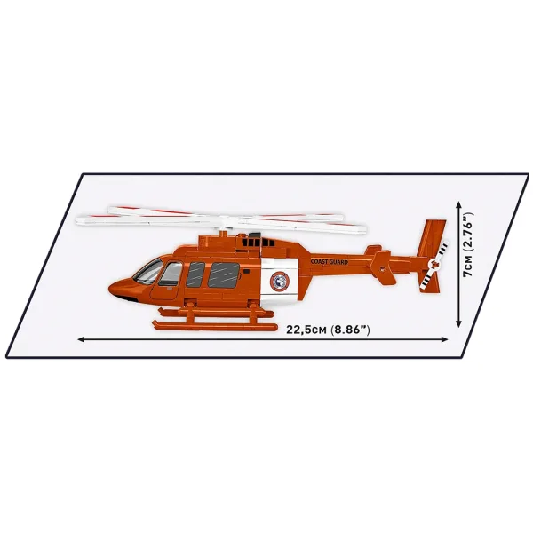 COBI: Bell 407 Straż Przybrzeżna zestaw klocków (26627) zdjęcie 4