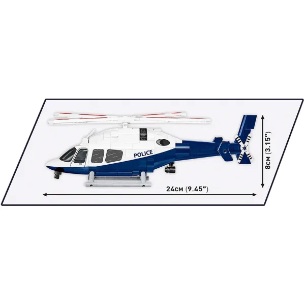 COBI: Bell 429 Policyjny helikopter zestaw klocków (26630) zdjęcie 4