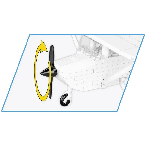 COBI: Biały zestaw konstrukcyjny Cessna 172 Skyhawk (26620) zdjęcie 3