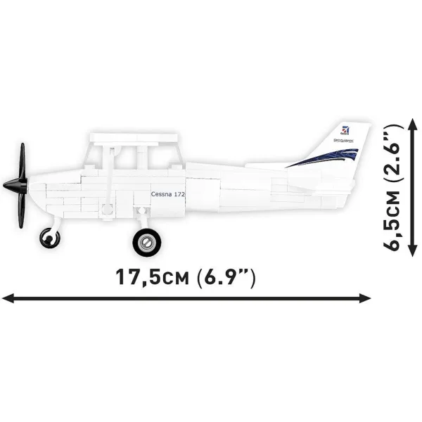 COBI: Biały zestaw konstrukcyjny Cessna 172 Skyhawk (26620) zdjęcie 4