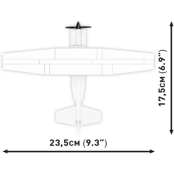COBI: Biały zestaw konstrukcyjny Cessna 172 Skyhawk (26620) zdjęcie 5