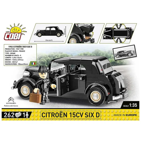 COBI: Citroën 15CV SIX D zestaw konstrukcyjny samochodu (2267) zdjęcie 2