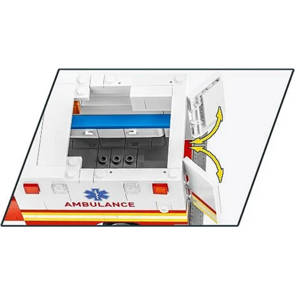 COBI: Dodge RAM 3500 karetka pogotowia zestaw konstrukcyjny (24609) zdjęcie 4