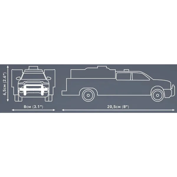 COBI: Dodge RAM 3500 wóz strażacki zestaw konstrukcyjny (24612) zdjęcie 5