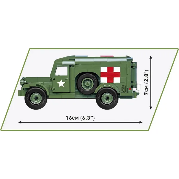 COBI: Dodge WC-54 Ambulans - zestaw klocków konstrukcyjnych (2257) zdjęcie 3